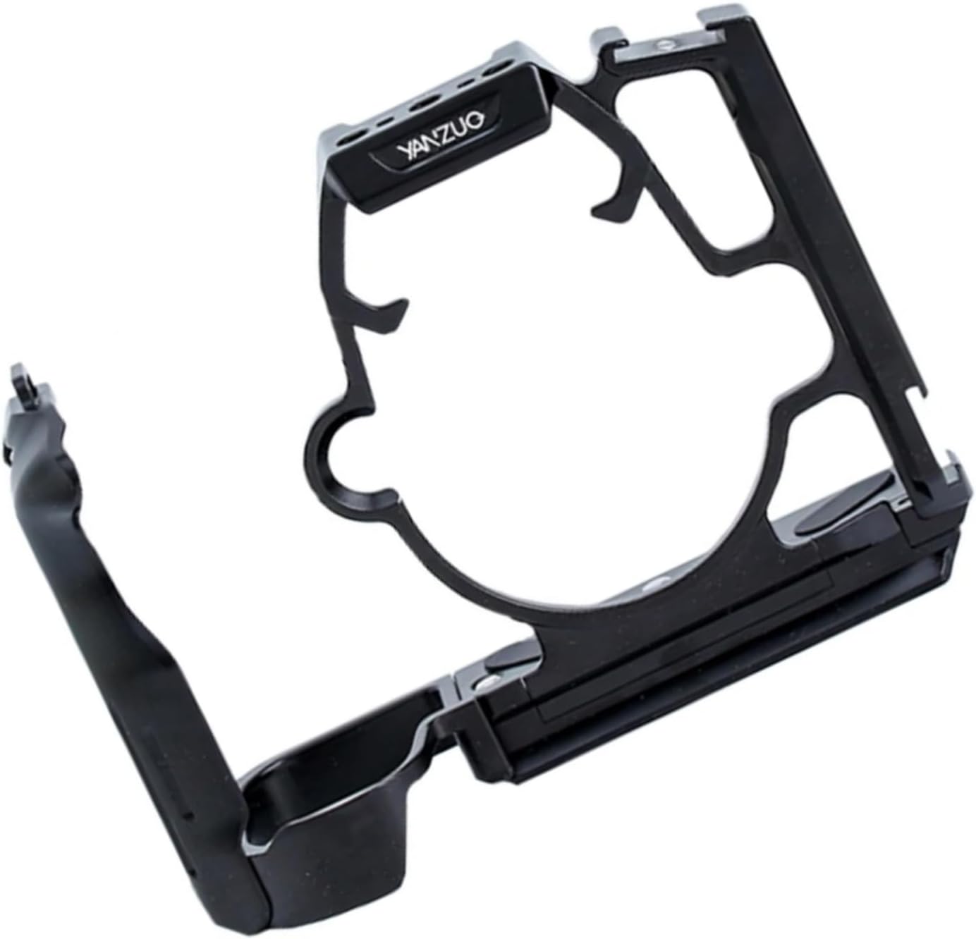 Aluminum Alloy Camera Protection Cage Rig Stabilizer Frame for LUMIX GH6 / GH7 Camera (Black)
