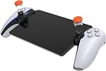 Bouchons de joystick Accessoires pour PlayStation Portal Remote Player, les vignettes Grips Caps 1 Élevée & 1 Bouchons de manchette antidérapants à l'aide d'un dispositif concave à rainure moyenne PS5 Portail
