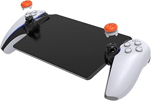 Joystick Caps Accessories for PlayStation Portal Remote Player, Thumbs Grips Caps 1 High-Rise & 1 Mid-Rise Concave Anti-Slip Wear-Resistant Thumb Stick Caps for PS5 Portal