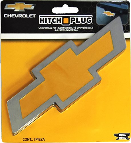 Plasticolor Chevy Bowtie Style Brushed Aluminum Hitch Plug Cover Metal 2207 #TOP1