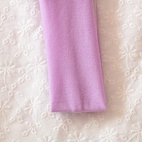 Image of Sport Yoga Headbands,Pack of 14,Fashion Soft Elastic Polyester Sweatband Yoga Stretchy Headband for Women Man Girl (Light Purple)