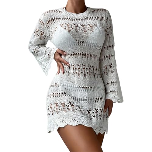 Robe de plage ajourée protection légère et maille crochet respirante