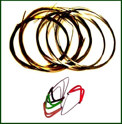 4 Mizrab Plectrums + Complete Indian Sitar String Set (Main + Sympathetic Strings) #TOP12