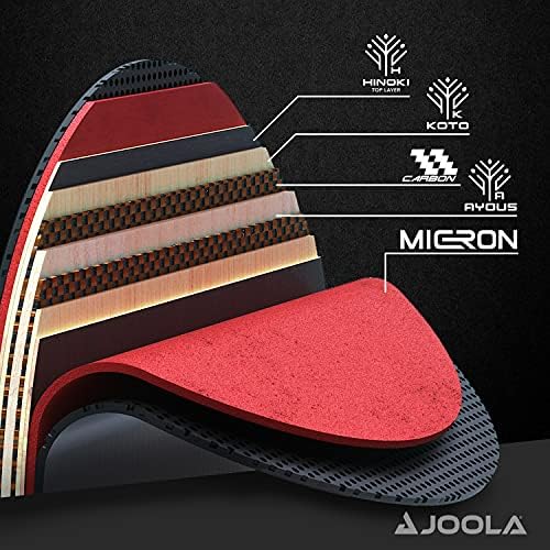 Joola Carbon X Pro 54206 Rakietka, Czerwony/Czarny, Standardowy
