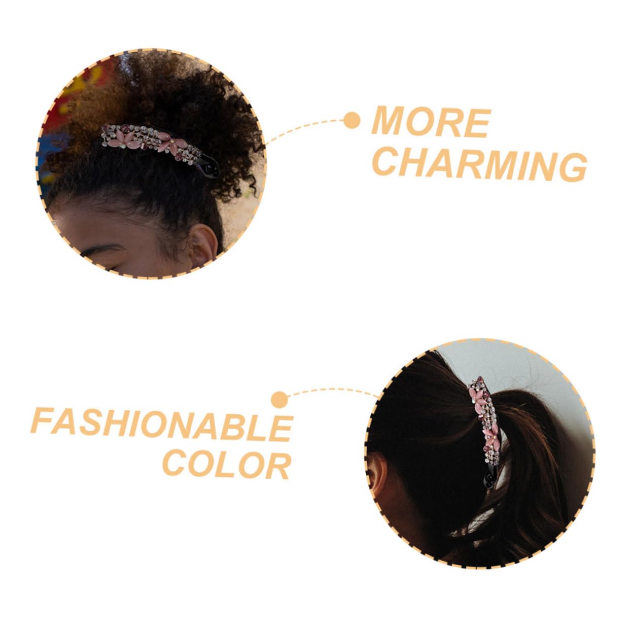 FOMIYES 6 Stk Haarklammer Haarnadeln Haar Vintage-haarschmuck Lange Haarspangen Haarklemme Haarspangen Zum Stylen Bananenclips Haare Für Frauen Strasssteine