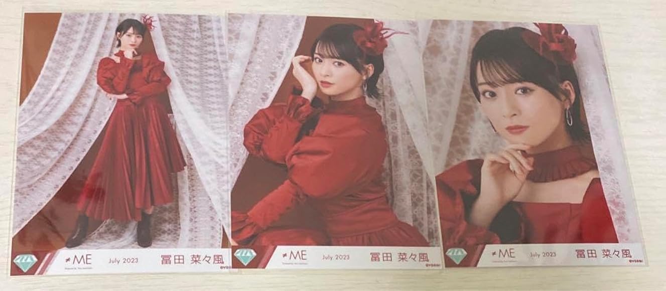 ≠ME 冨田菜々風　4周年衣装② ピオニーズ　ヨリ　直筆　生写真 ≠ME 冨田菜々風4周年衣装② ピオニーズヨリ直筆生写真
