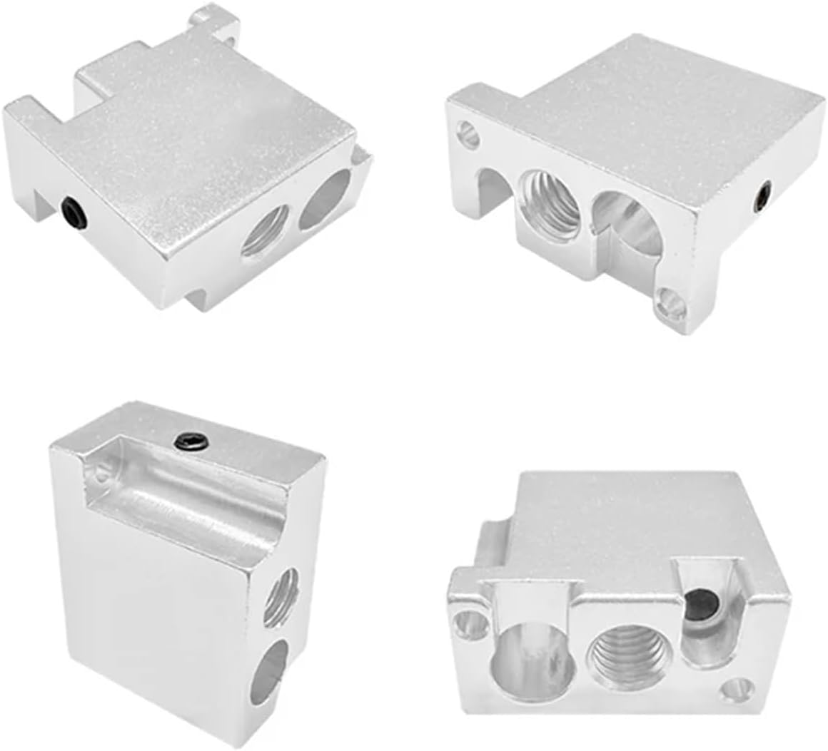 4Pcs for flsun V400 Hot end Part Heating Block Extruder Hotend Heater Block 3D Printer Accessories Aluminum