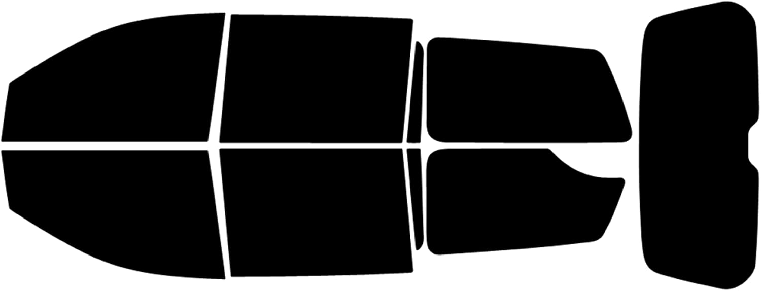 Trueline Automotive Precut Car Window Tint - Compatible with Honda Odyssey 2005-2010 - 20% All Side and Back Windows - Pre Cut Tint Kit