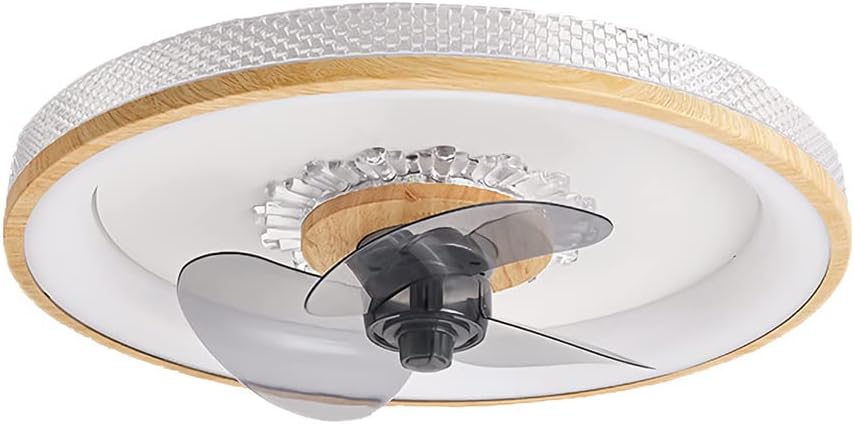 Fan Light Ceiling with Remote Control Quiet Dimmable Light Fixtures Modern Fan Chandelier 6 Speed Adjustable Bright Ceiling Lamp for Bedroom Kids Lounge