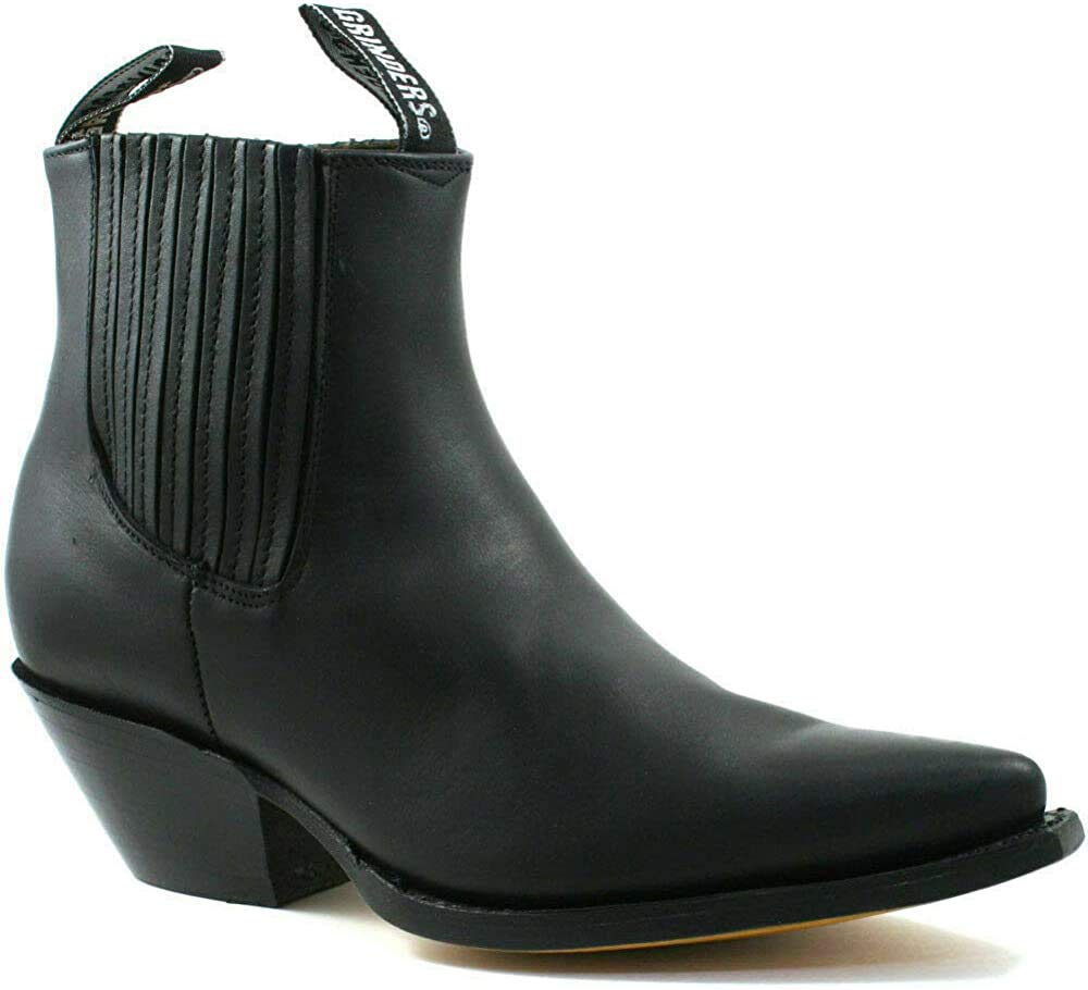 Stivaletti da Uomo Mustang Slip On Cowboy Western Chelsea Stivaletti