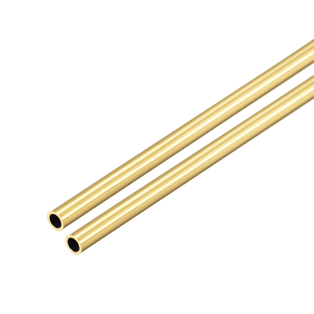 Brass Round Tube 5.5mm OD 0.2mm Wall Thickness 300mm Length Pipe 4 Pcs Gold Tone - View #11