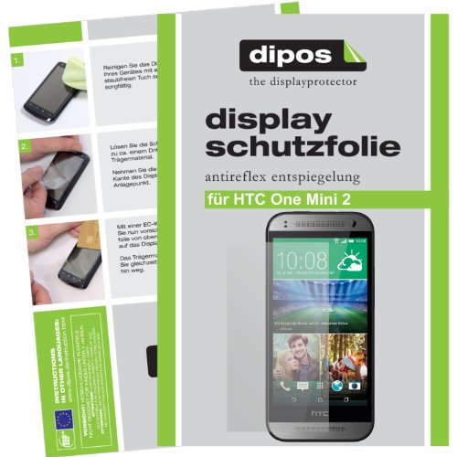 dipos Films de protection d'écran pour HTC One mini 2 (2 unités) - Antireflet mat film de protection d'ecran