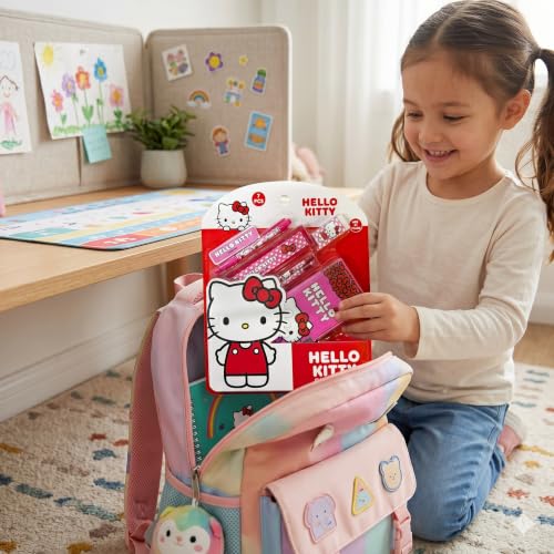 Image of Hello Kitty 7 pcs Stationery SetSchool Supplies Kit Multicolor Return Gift for Kids Age 3 Years +