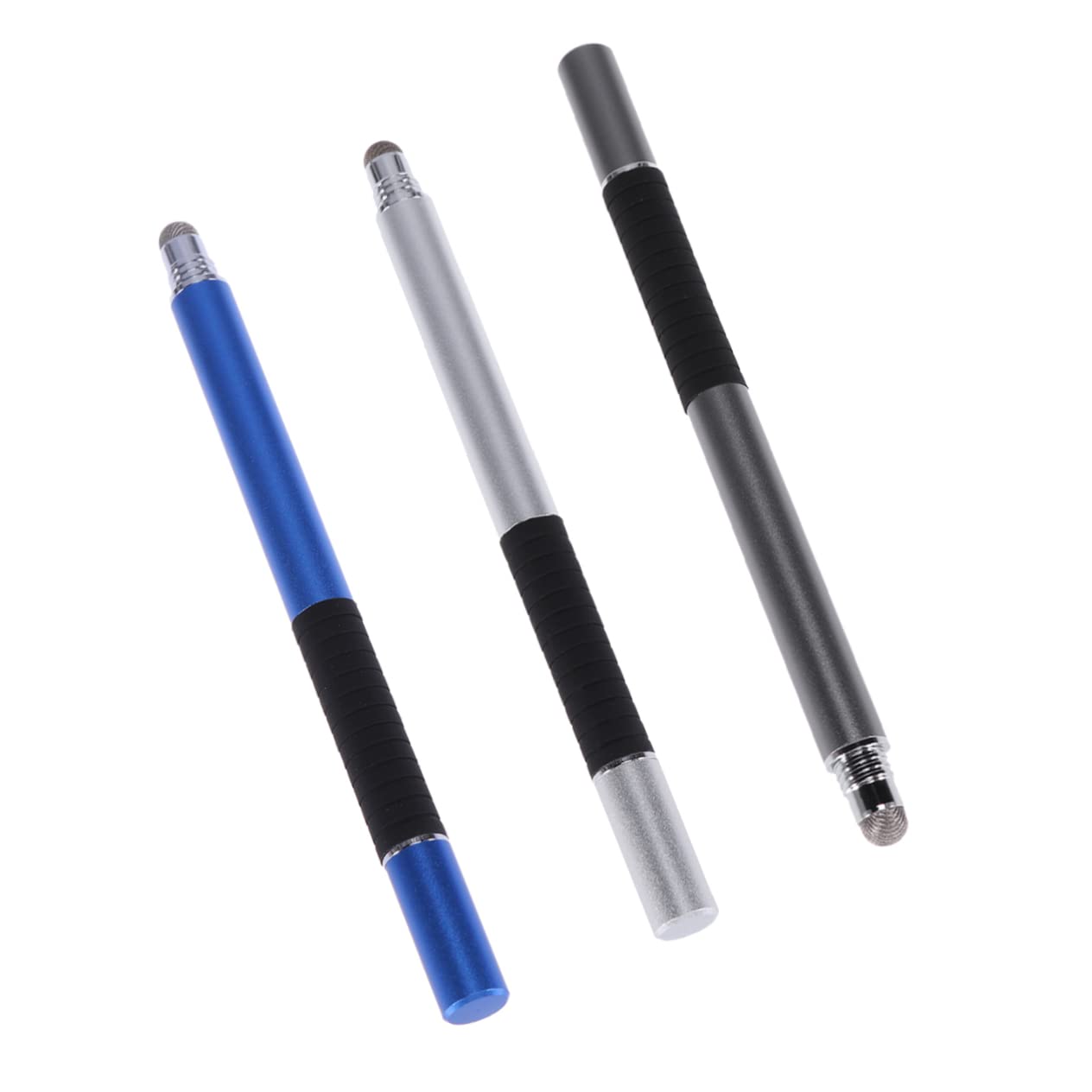 HEMOTON 9pezzi Penna Capacitiva Multifunzione Con Punta Sottile Per Tablet e Smartphone Di Argento Blu Scuro Strumento Di Scrittura Leggero e Facile Da Usare