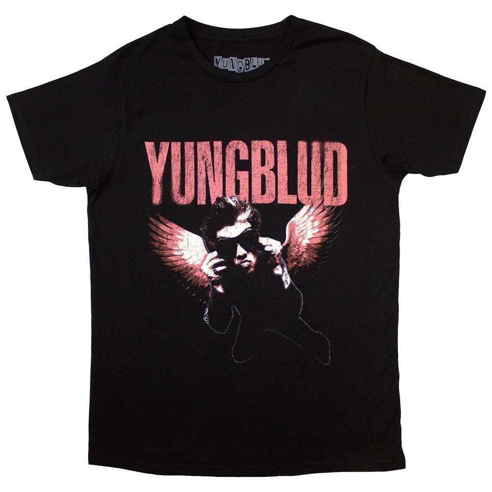 Rock Off Officially Licensed Products Yungblud Wings Logo T Shirt XL Black