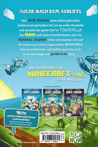 Das Dorf (Band 8) - Reise ins vergessene Tal: Begib dich auf eine gefährliche Reise durch die Welt von Minecraft! - Gaming Abenteuer für Kinder ab 8 Jahren - Wow! Das will ich lesen