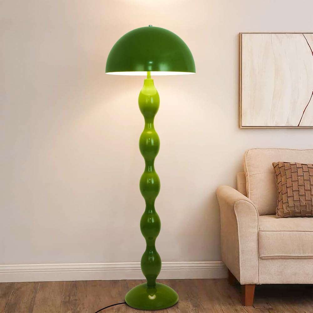Pilz-Stehlampe, moderne LED-Stehlampe, einfache grüne Pilzlampe, 59 Zoll, für Schlafzimmer, Wohnzimmer und Büro