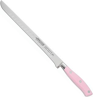 Arcos 231054 seria Riviera krojenie szynka nóż - ostrze nitrm kute stal nierdzewna 250 mm (9,84 cala) - uchwyt polioksymetylen (POM) kolor róży, i tworzywo sztuczne