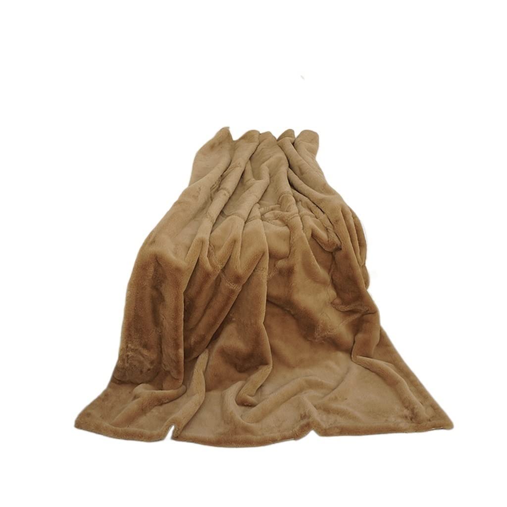 (similar) CHCDP Color Blanket Wool Sense Sofa Bedroom Cover Blanket Decorative Hitch Blanket