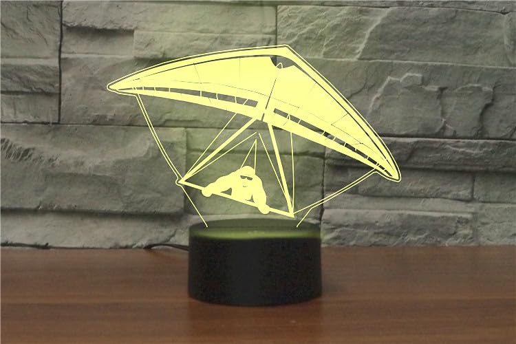 Lámpara de Mesa Noche Ilusión 3D con Control Remoto USB miniatura 5