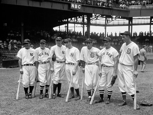 1937 American League All Stars Photo Joe Dimaggio Baseball Photos 8x10