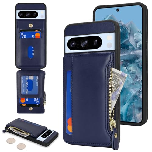 Image of Cavor for Google Pixel 8 Pro Case Wallet with Card Holder, Blue