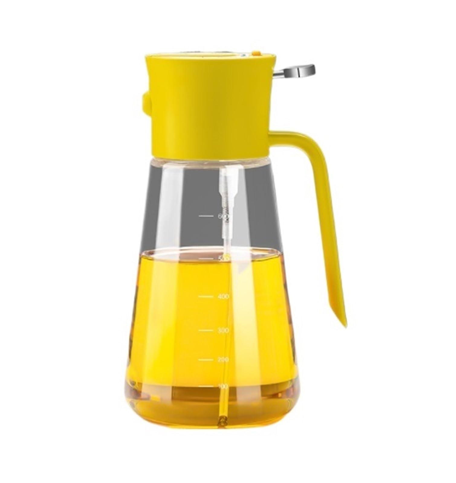 HDICUHNANU Reusable Kitchen Oil Bottles Cruet Cooking Oil Sprayer, 2 In 1 Olive Dispenser Bottle For Air Fryer Salad BBQ Air Fryer, Salad(Yellow)