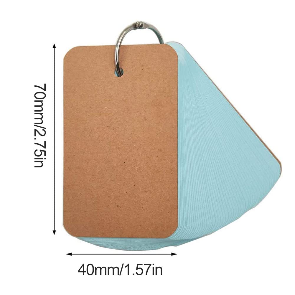 Index Cards with Ring, Flash Cards, Colourful Flash Cards - Image 2