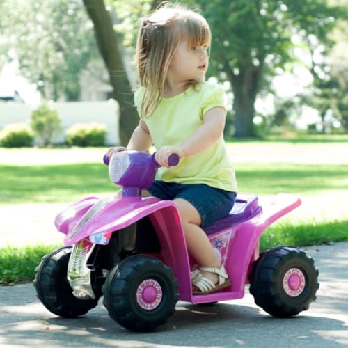 Four Wheeler for Kids ? Battery Powered Electric Quad ? Ride On Toy ATV with Princess Decals for Children 3-6 Years by Lil? Rider (Pink and Purple)