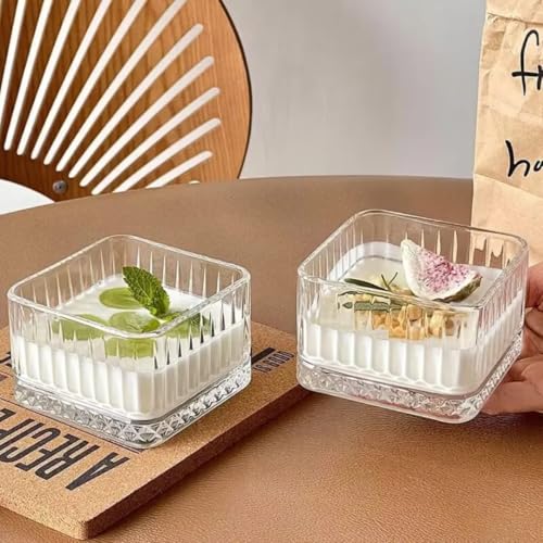 Image of PrimeWorld Glass Bowl Set of 6 - 5 Inch | Premium Clear Serving Bowls for Dessert, Snacks, Ice Cream, Salads & More | Elegant Glass Tableware for Kitchen & Dining