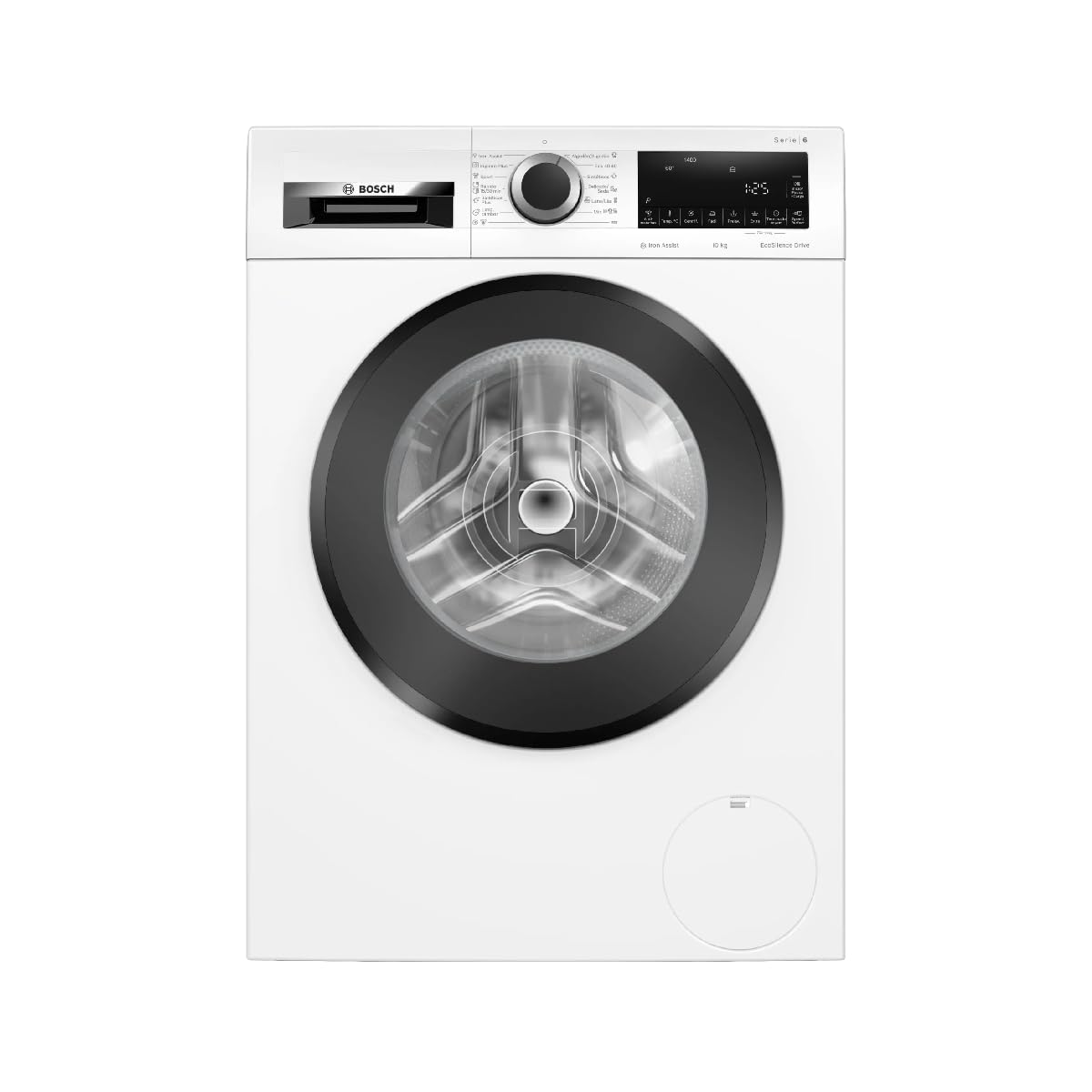 Bosch - Lavadora de carga frontal, 10 kg, Serie 6, 1400 RPM, Programa AntiManchas e HigienePlus, ActiveWater Plus, Motor EcoSilence, Blanco, WGG254Z1ES Etiqueta Energética