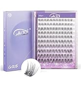 GAQQI Lash Clusters, C Curl Natural False Eyelash Wisps 10-16mm Mix Length, DIY Individual Lashes...