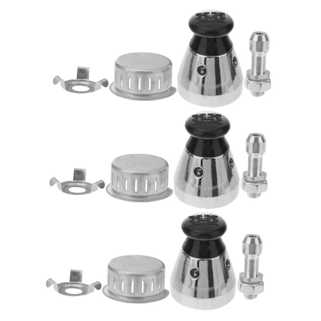 Alipis 15 Ensembles Agrafe Cordon d'alimentation masquage Prise autocuiseur Pressure Cooker Accessoires Valve Jigger de Rechange soupapes de Remplacement de décharge Alliage d'aluminium