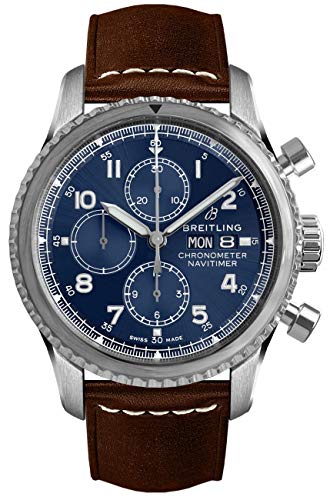 Breitling Navitimer 8 Chronograph Automatic Chronometer Blue Dial Men's Watch A13314101C1X2