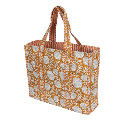 Image of Marubhumi Women Lightweight Travel Bag Purse Cotton Shoulder Tote Bag For Shopping Grocery & Beach Bag