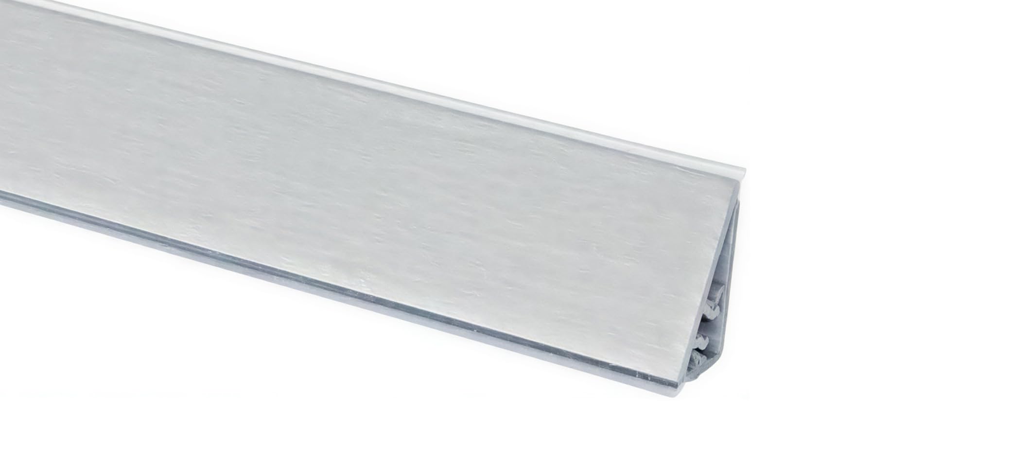 Alzatine per Cucina | Diversi Colori e Modelli | 1 Pezzo da 3 Metri | Complete di Accessori di Fissaggio | Protezione e Design per Il Tuo Top (Inox)
