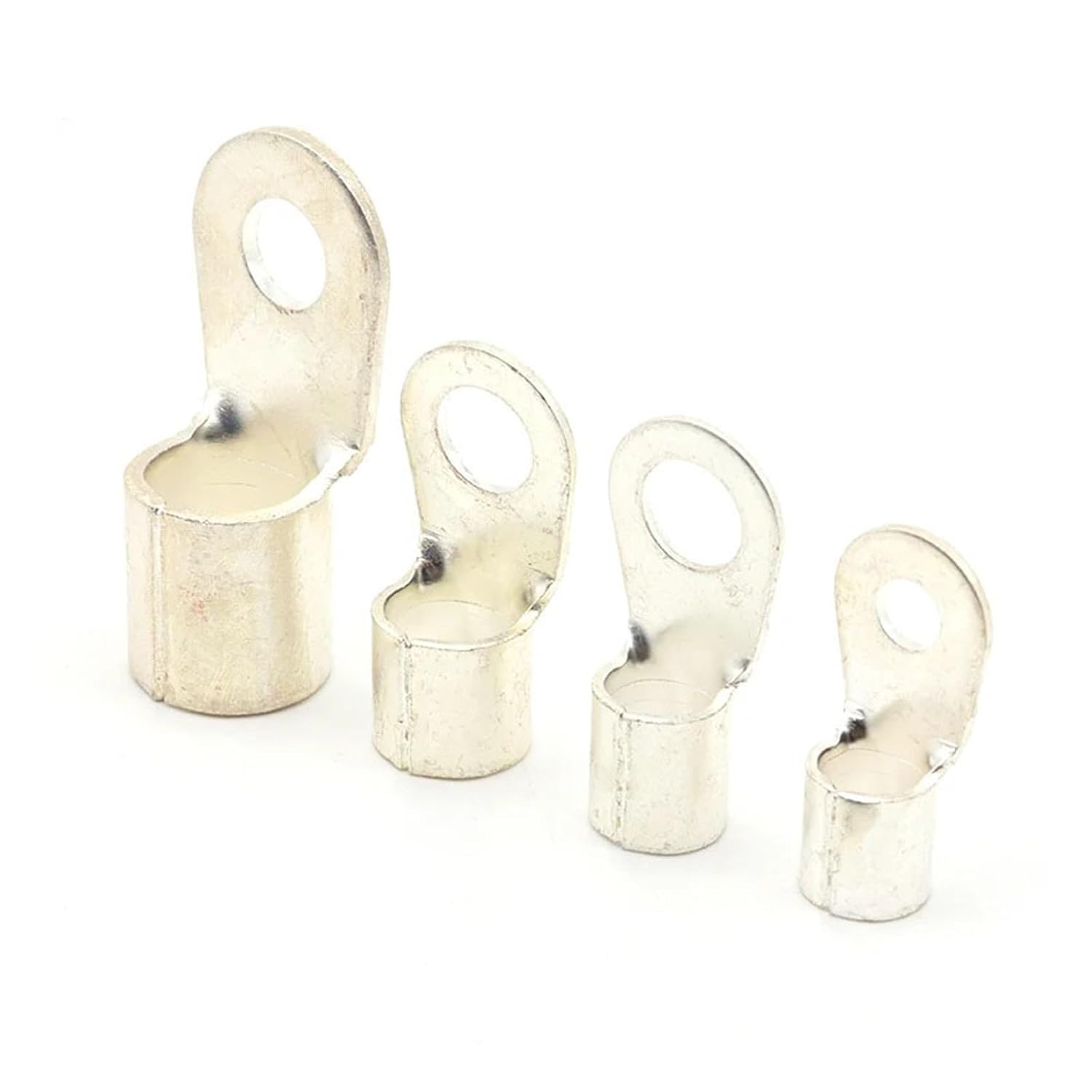 100PCS OT2.5-3/4/5/6/8/10/12 Terminal O-Type Electrical Connector Red Copper Tinned Ring 20-14 AWG(OT2.5-10)