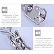 2 Stück Spannverschluss Edelstahl Set, Spannverschlüsse M4 Kniehebelspanner, Kistenverschluss Rostfrei, Verstellbar Hebelverschluss, Abschließbar Kistenverschluss, Kappenschloss für Schrank Tür Kisten
