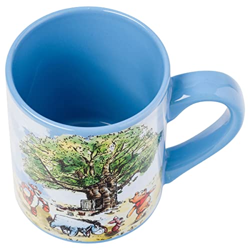 Silver Buffalo WTP53032 Winnie The Pooh Group Walk Ceramic Coffee Mug thumb #2