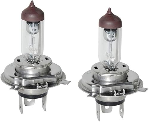 BRITPART Juego de 2 bombillas halógenas de 55/60 W H4 para todos los faros halógenos compatibles con Land Rover Parte # 589783