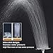 NearMoon Rain Shower Head, Ultra-Thin Design-Pressure Boosting, Awesome Some Experience, High Flow Stainless Steel Rainfall Head (6 Inch,Chrome Finish)