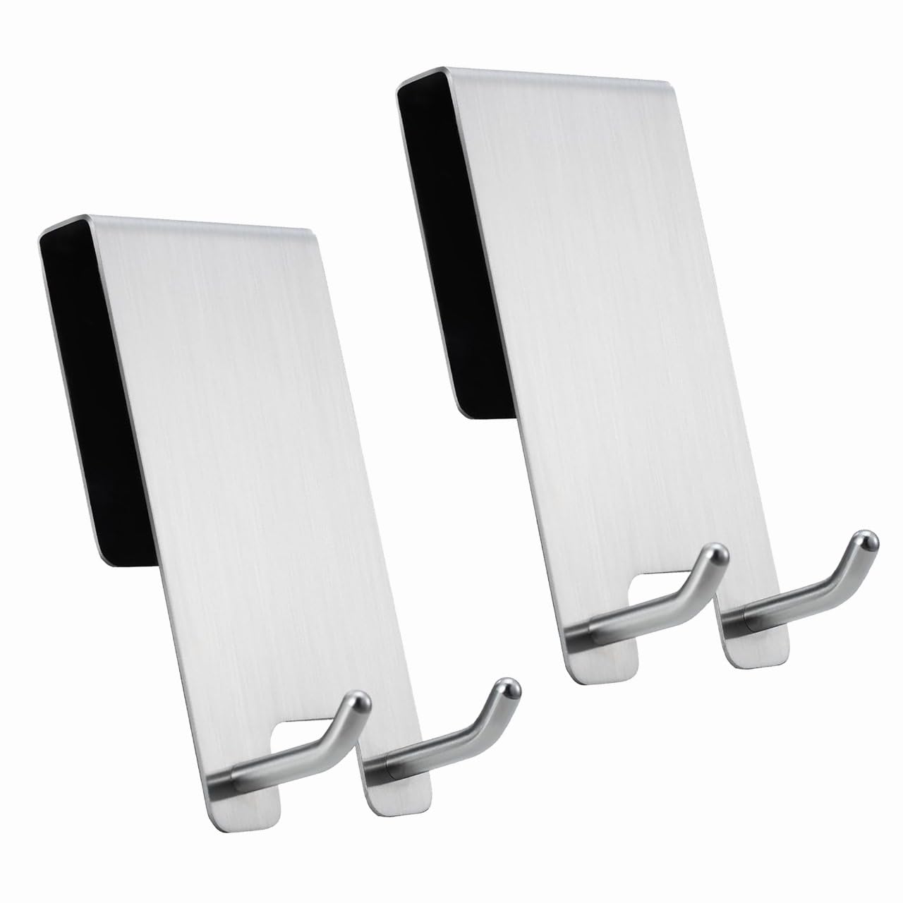 KAANX - Premium 2 X pieces Towel Rack Door Hook for Hanging in Bathroom Suction Cup Shower Hanger Heavy Duty Hooks for Towels Wreath Storage Glass Door Coat Rack Shower Caddy Loofah Decorative Rods