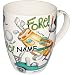 Produktbild alles-meine.de GmbH 2 Stück _ XL Henkeltassen / Kaffeetassen - Jumbo -  Golf Spiel  - incl. Name - groß - 500 ml - Porzellan / Keramik - Teetasse - Trinktasse mit Henkel - Fore..