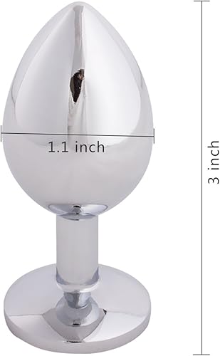Miniatura 2 de Tapón anal Akstore, súper pequeño, de acero, para el sexo, masajeador personal, 5.3 onzas, Negro, 1, 1 Black,Dorado,Verde,Púrpura claro,Pink,Rojo