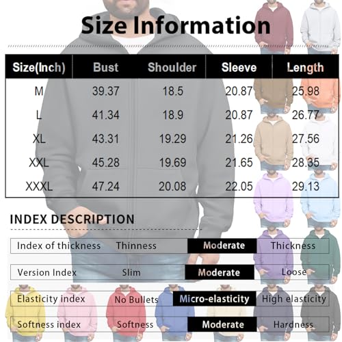 Ymosrh Men's Hooded Sweatshirt Pullover Casual Long Sleeve Athletic Workout Hoodies with Pockets, M-3XL3