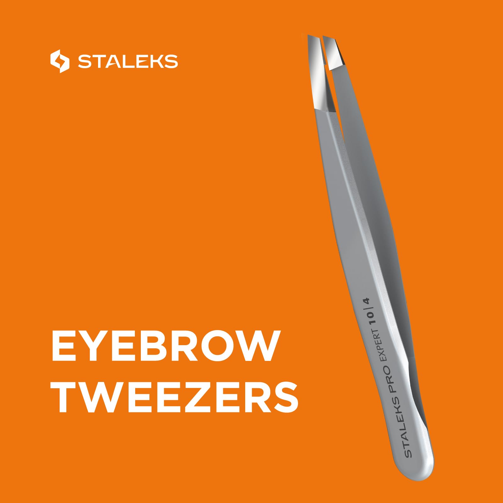 STALEKS PRO Odżywka do brwi Expert 10 typ 4, stal nierdzewna, srebrna, nowoczesna, pęseta do brwi
