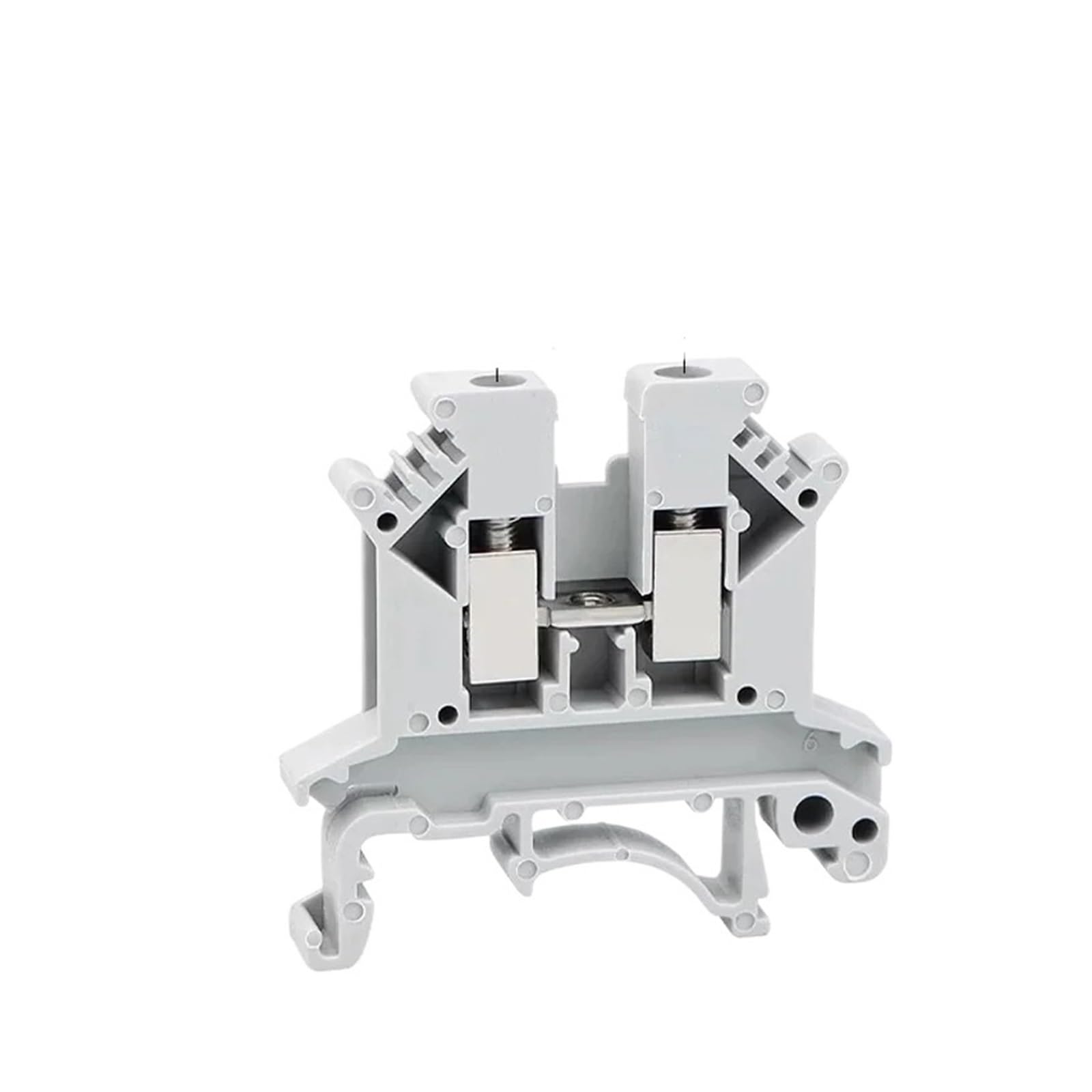 20/50/100 pièces 2.5 bornier UK2.5B connexion à vis bande de 5mm² câble électrique Din Rail connecteur fil(UK2.5B-Gray,100 PCS)