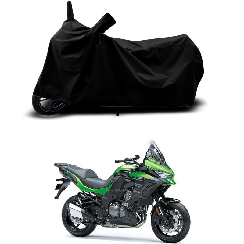 Image of 100% Scratchproof /UV-Rays /Heat Protection /Birds Dropping /Water Resistant /Dust Proof /Waterproof /Full Bike Scooty Two Wheeler Body Cover Compatible for Z650 All Varients[Black]