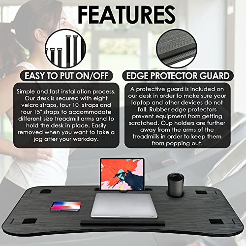 Eetltech Treadmill Desk Attachment 15.95 Inch X 40.75 Inch X 1.77 Inch Wider For Laptop/Ipad/Tablet/Book Holder thumb #1