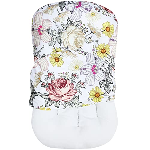 Image of Newborn Lounger Cover for Boys Girls, Soft Snug Fitted Baby Lounger Slipcover, Removable Cover for Infant Lounger Pillow, Floral